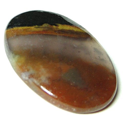 Nature’s Crest Black Zebra Sardonyx Oval Cabochon 20MM x 30MM Metaphysical Energy Healing Meditation Chakra Reiki Tool Gemstone Crystal Spiritual Stone Gifts