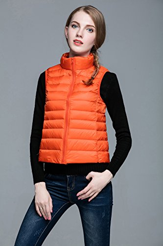 Yeokou Womens Slim Packable Lightweight Quilted Short Puffer Down Vest Waistcoat #TOP1