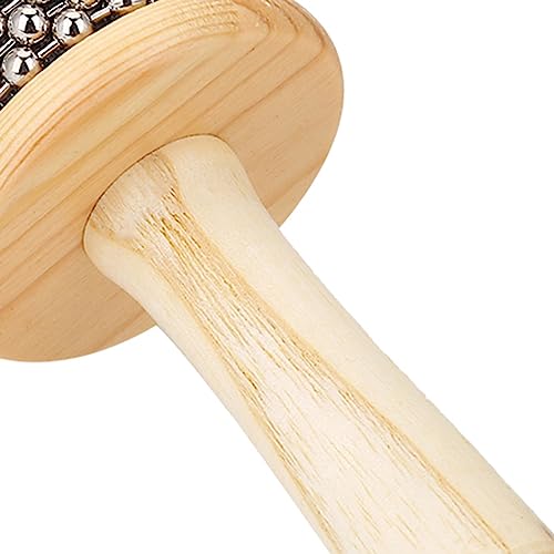 Abanador de Mão de Madeira, Instrumento de Percussão Cabasa Tamanho Pequeno Cabasas para Estudantes