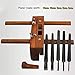 Adjustable Wooden Plough, DIY Rabbet Hand Plane, Double Handle Woodwork Slot Grooving Woodcarver with 5 Planer Blades, for Finishing Wood Surface Smoothing,Trimming