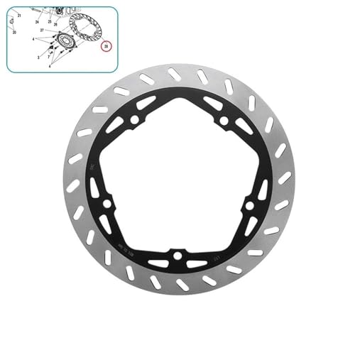 Disque de frein avant robuste en acier traité pour CF250SR-FUN