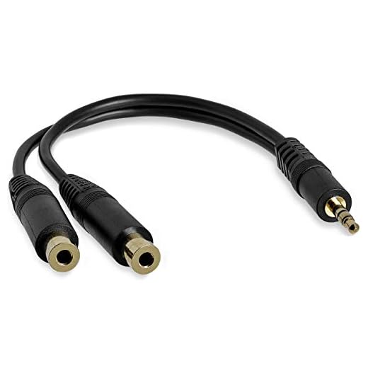 StarTech.com Cable 15cm Adaptador Audio Divisor de Auriculares Mini-Jack de 3,5mm Estéreo Macho a 2X Mini-Jack Hembra - Splitter Audífonos