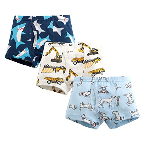 3Pack Boys Boxer Briefs Baby Soft Cotton Underwear Little Boys Dinosaur Briefs Toddler Undies Children 𝐏anties