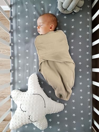 Image of Organic Preemie Swaddles 4-7 lbs - 3-Pack Premature Babies Swaddle Sleep Sack - Premature Infant Sleeping Sack - Easy Adjustable Baby Swaddle Blanket Wrap Boy Girl (Solid Grey)