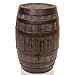 YourCasa Regentonne 250 Liter [Barrel] mit windsicherem Deckel - Regenfass Frostsicher aus Kunststoff in Holzoptik - Regenwassertonne - Regenwassertank Garten - Holz Weinfass Wasserfass Holzfass