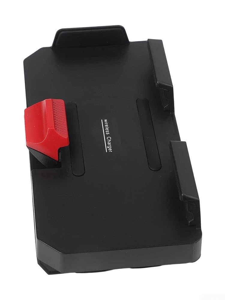 Supporto per telefono per caricabatterie wireless da moto per BMW R1200GS R1250GS R1300GS, staffa di ricarica rapida da 15 W, resistente alle intemperie IPX6 (logo bianco)
