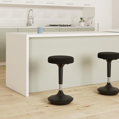 Image of Wobble Stool Standing Desk Chair, Flexible Seating Adjustable Office Ergonomic Desk Wobble Stool for Alternative Classroom Seating, Active ADHD Wiggle Chair
