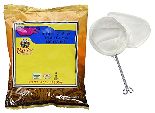 Thai Iced Tea Traditional Restaurant Style,1 pack of 16 oz with f...