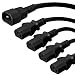 C14 to 4xC13 Splitter Power Cord, 14A, 250V, 14/3 SJT, 8ft + 2ft Legs