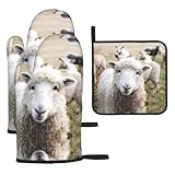 Convient pour divers scénarios de cuisine : cet adorable ensemble d'impression d'agneau de mouton est excellent pour la cuisine, la pâtisserie, les grillades. Lorsque vous avez une fête de barbecue en plein air avec la famille et les amis, les gants protègent vos mains de la chaleur élevée. Le joli manique imprimé mouton agneau peut également être utilisé pour contenir des bols chauds de nouilles ou de soupe, ajoutant plus de commodité à votre vie quotidienne.