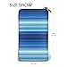 DaihAnle Blue and White Tie Dye Stripes ﻿Hand-Held Wallet Fashionable Long Microfiber Leather Large Capacity