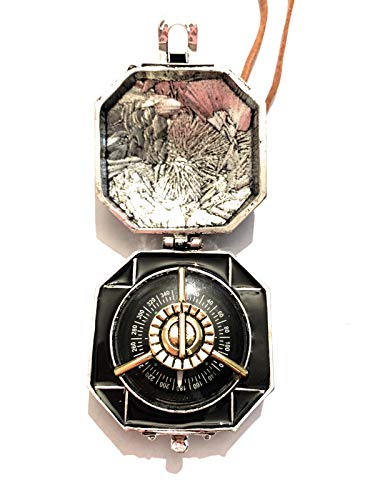 Jack Sparrow Pirati del Caribe Brújula de metal libre de níquel. Brújula en funcionamiento...