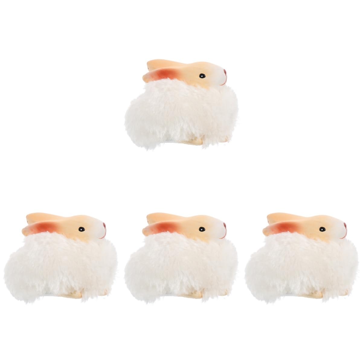 OUNONA 4 Piezas De Conejito De Pascua Adorno De Conejo De Pascua Centro De Mesa De Pascua De Primavera Decoraciones para Salas De Casa Mini Colección De Conejitos Figura De Año del