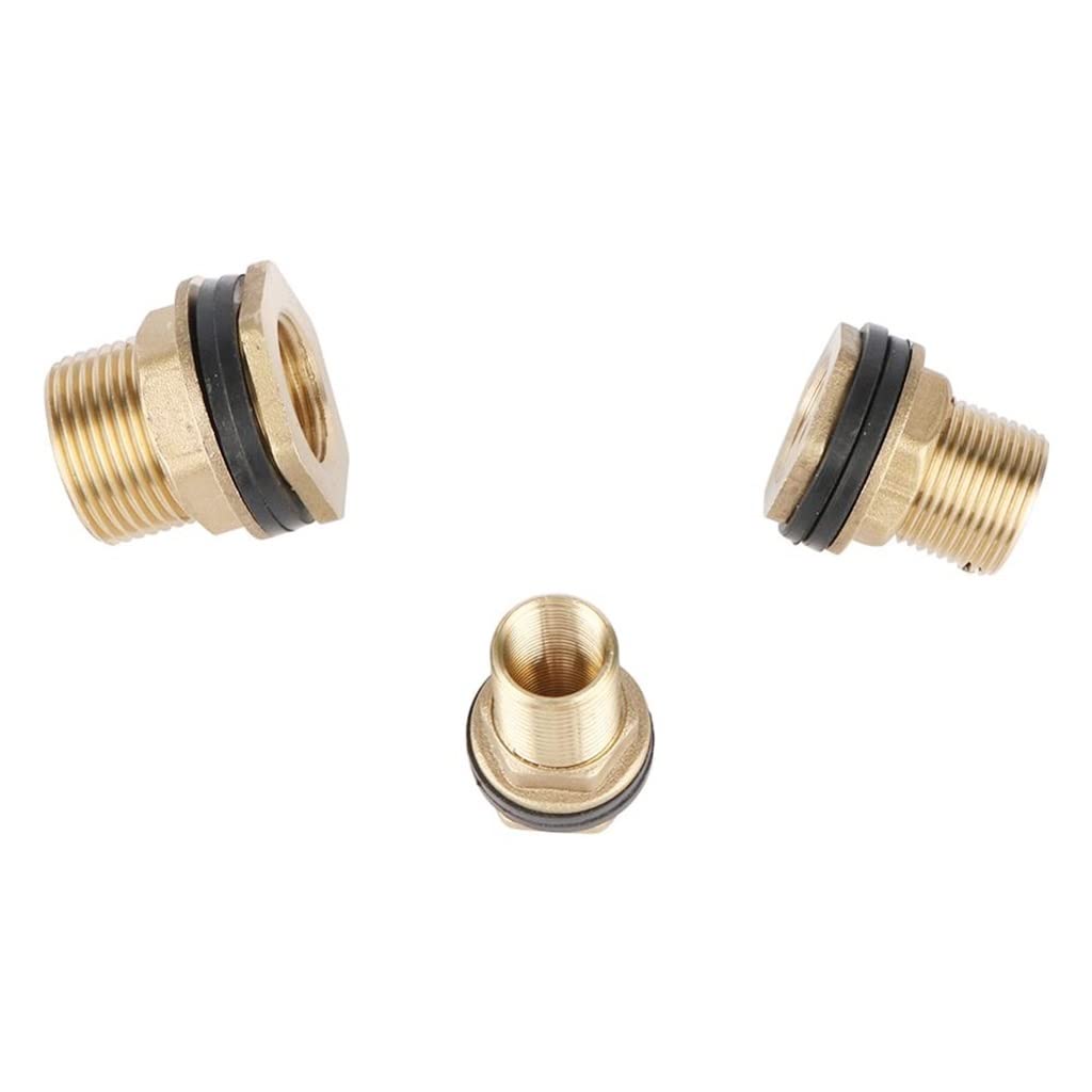 Plomería Juntas y Conexiones, 1 conector de latón con rosca hembra for jardín, rosca macho de 1/2", 3/4", 1" a adaptadores de tubería de riego for pecera de 3/8", 1/2", 3/4"(44993)