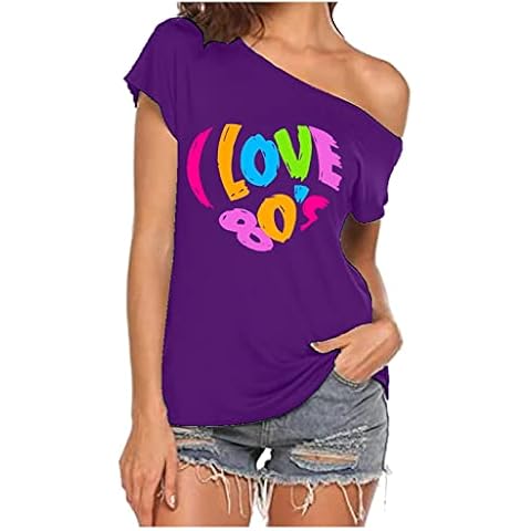 Plus Size I Love The 80s Off The Shoulder Top Cover