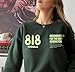 818 Tequila Sweatshirt - Kendall Festival Cherry LA Baby 818 Crewneck Sweater for Fans L Sand