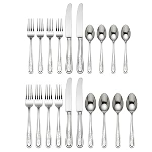 Lenox Opal Innocence Flatware, 20-Piece Set, Metallic