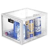 SANIDIKA Lockbox Large Medicine Lock Box - Refrigerator Lockable Boxes for Food Storage - Ipad Tablet Mobile Phone Jail Cell Phones Prison Lock Up Safe Smartphone Stand