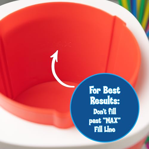 Image of Kool-Aid Electric Ice Shaver for Snow Cones & Frozen Drinks - Single Serve Machine with Stainless Steel Blades - Reusable Cone and Freezing Bowl Mold Included - Strawberry Red
