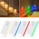 WILLED Nachtlicht mit Bewegungsmelder RGB & Warmweiß, Aufladbar Treppenlicht mit Bewegungsmelder, LED Nachtlicht Kinder mit 3 Modi, Bewegungsmelder Licht für Treppe,Flur,Schlafzimmer,Küche,Badezimmer