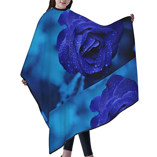Cape de coiffeur imperméable blanche à imprimé rose bleue taille unique - 6