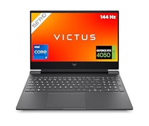 HP Victus Gaming Laptop, 15, 6" FHD Display 144Hz, Intel Core i7-13620H, 16 GB DDR4 RAM, 512 GB SSD, NVIDIA GeForce RTX 4050 (6GB), QWERTZ, Windows 11, Schwarz