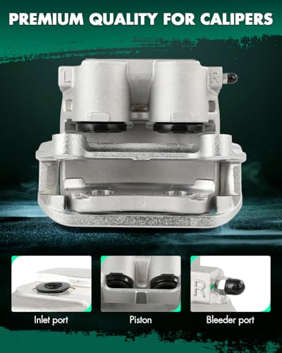 Image of SCITOO 18B5122 Front Left Disc Brake Caliper w /Bracket Fit For Ford For Mustang 2003-2004, Double Pistons