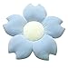 Kissen Blumenform,Flauschige Weiche Blumen Kissen Form Sitzkissen Kinder,Kawaii Kissen Blumen Bodenkissen Sofa Kissen,Blau Kirschblüten Form Plüsch Blume Kissen,Φ70 cm