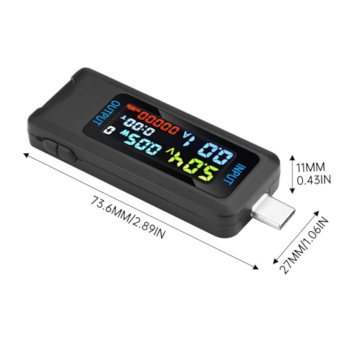 Image of Type-C Tester Multi-Functional Digital Meter DC 4.5-36V 0-8A Current Voltage Meter Power Capacity Tester Supports Multiple Fast Charging Protocols