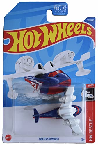 Hot Wheels Water Bomber - Avión de extinción de incendios naranja - Control remoto - 2.5 pulgadas - 3+ años - Niños