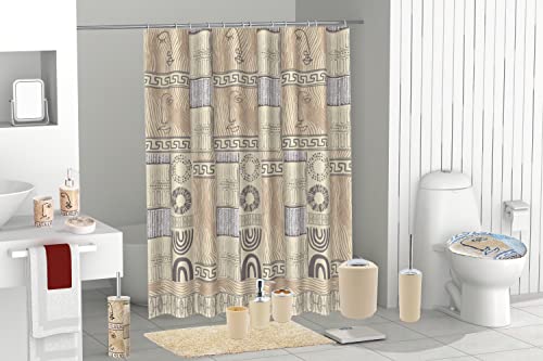 BM Set di Accessori da Bagno in Plastica, Set