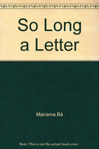 SO LONG A LETTER 0860682951 Book Cover