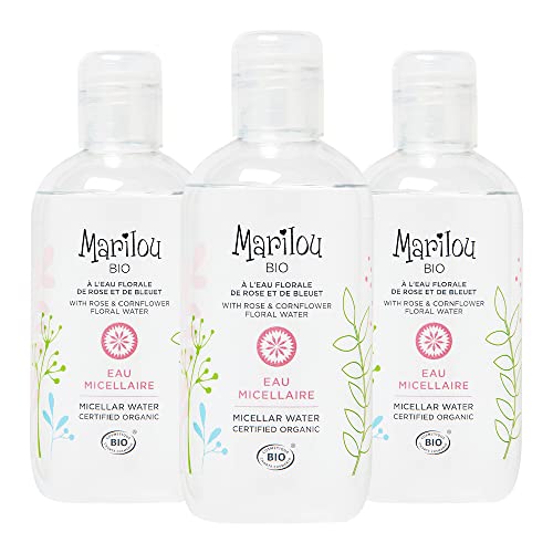 Eau micellaire démaquillante bio Marilou Bio lot 3 flacons peaux mixtes 250ml