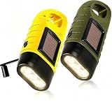 Simpeak Lot de 2 Lampe de Poche Solaire et Lampe Torche Dynamo...