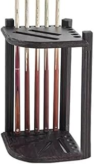 Estante para Taco de Billar Soporte de madera for tacos y cañas de pescar en esquina: resistente soporte de suelo for accesorios de billar o club. Estante portátil para tacos de billar(Brown2)