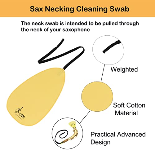 image for SAUYRASY Saxophone Cleaning Cloth, Alto Saxophone Cleaning Kit with Sa