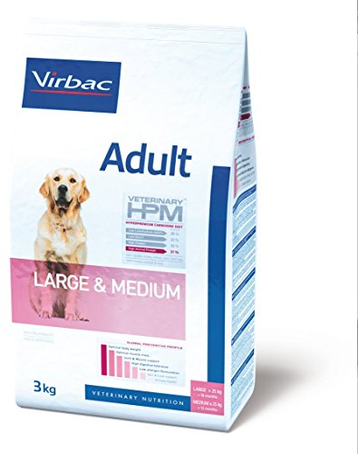 Virbac Veterinary HPM Vet Dog Ad M/L Nourriture pour Chien 12 kg
