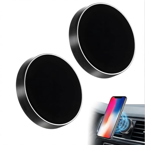 Paicreate Soporte Magnético Móvil Coche Universal 2 Unidades con Placa de Metal Compatibles con Android, iPhone 15/14 /X/XS MAX /8 Samsumg Galaxy/Huawen, etc