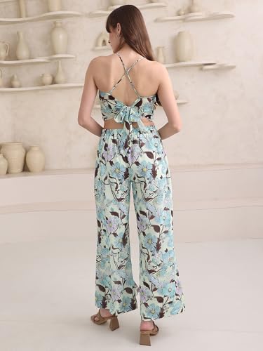 Image of PURVAJA Women's Maxi Co-Ords (Razy-014 Sea-Green Small)