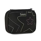 Estojo Box Luluca Feminino Escolar Resistente 36 Elásticos (Preto)