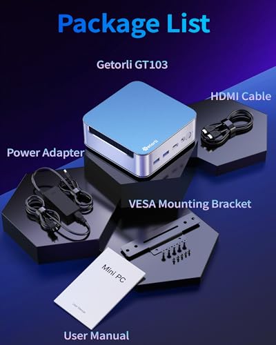 Getorli Mini PC AMD Ryzen 7 6800H (Beats 7640HS/7730U) 8C/16T, Max 4.7 GHz Small Desktop Computer 32GB LP DDR5 RAM 1TB SSD Compact PCs 4K HDMI DP WiFi 6 BT5.3 Dual LAN(1000Mbps) Gaming PC - image 9