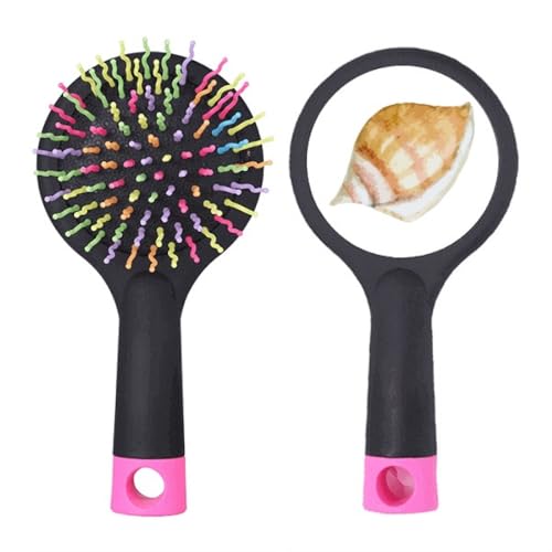 Brosse à cheveux démêlante illustrée escargot coloré avec coussin d'air pour salon