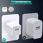 iPhone Charger,Extra Long 2 Pack 10FT Lightning Cable Cube i Phone 12 Charger Charging Transfer Cord Cable with USB Plug Wall Charge Block Travel Adapter for iPhone 14/13/12/11/SE2022/8/7/XS/XR/X/iPad - Image 5