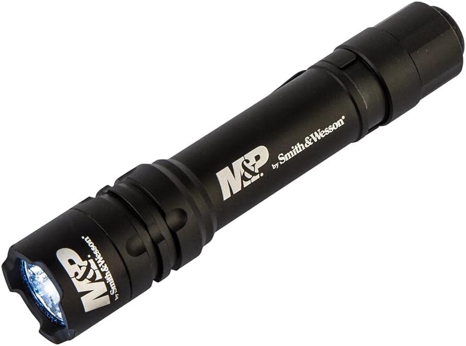 M&P Delta Force CS 2xCR123 490 Lumen Flashlight with 4 Modes, Waterproof Construction and Memory Retention for Outdoor, Tactical and Shooting
