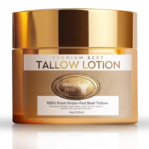 Beef Tallow, Organic Beef Tallow Skin Care,Tallow Face Cream Moisturizer and Smooth Skin for Face and Body, All Natural Daily Skin Care