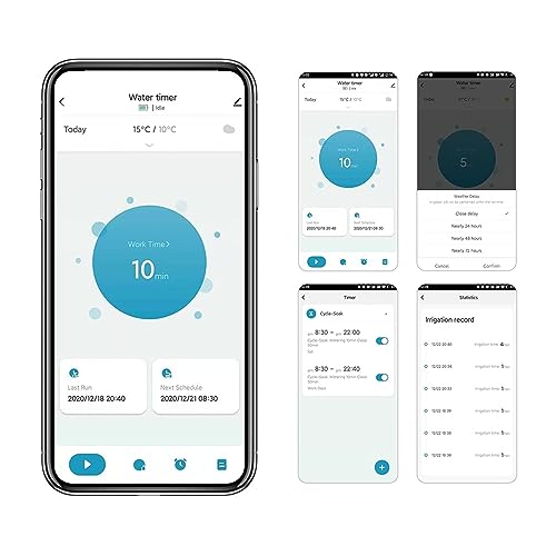 Minuterie d'arrosage WiFi et programmateur de jardin connecté