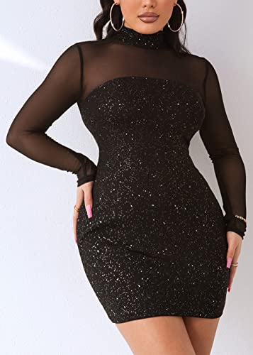 Joyfunear Sparkly Bodycon Party Dress for Women - Image 4