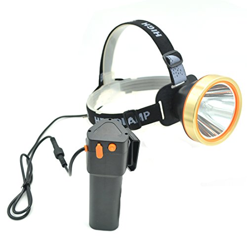 Eornmor LED Headlamp High Power Waterproof Rechargeable Headlight T6 Flashlight 15000mah 35W