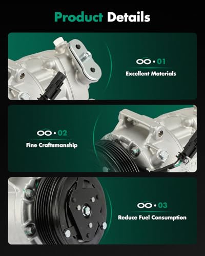 Image of SCITOO AC Compressor fit for Chevrolet Malibu 1.5L 2016-2022 | Fast Cooling, Ultra Low Noise (≤72 dB)Air Conditioner Compressor with Clutch, Easy Installation, 84005713 84139372