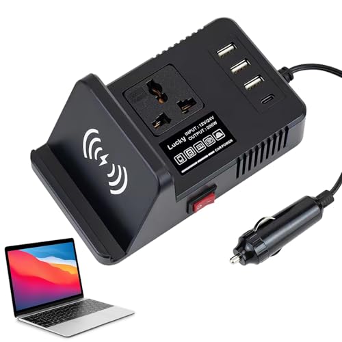 Convertisseur de tension 200W compact doté de 3 ports USB pour chargeur auto